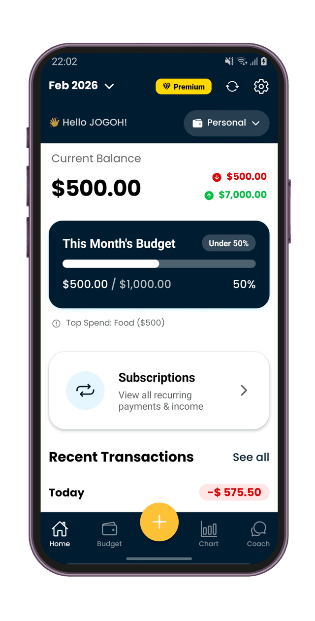 Budler app screenshot showing the coach screen